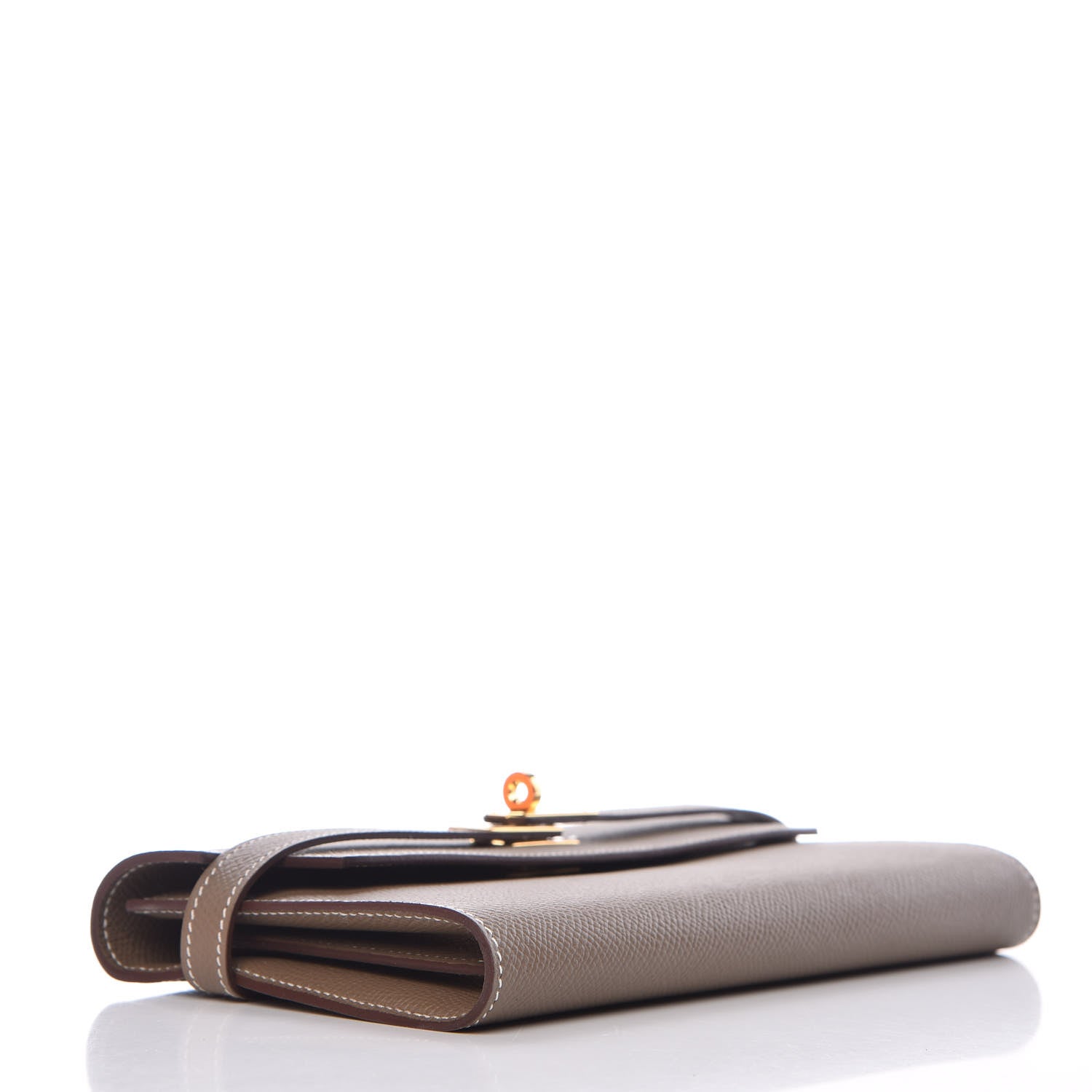Hermes Epsom Kelly Longue Wallet Etoupe 4 of 8