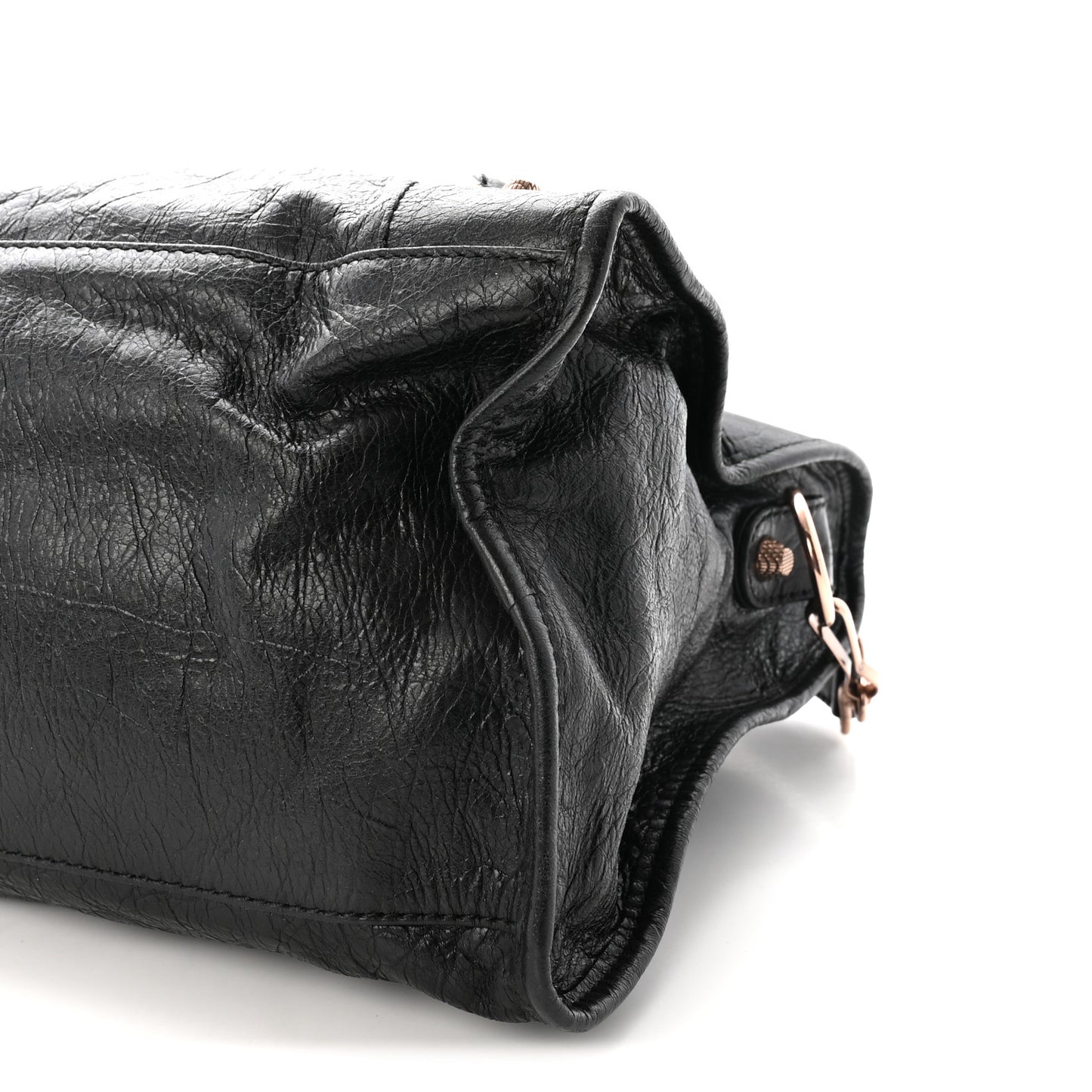 Agneau Giant 12 Rose Gold Hardware Part Time Black