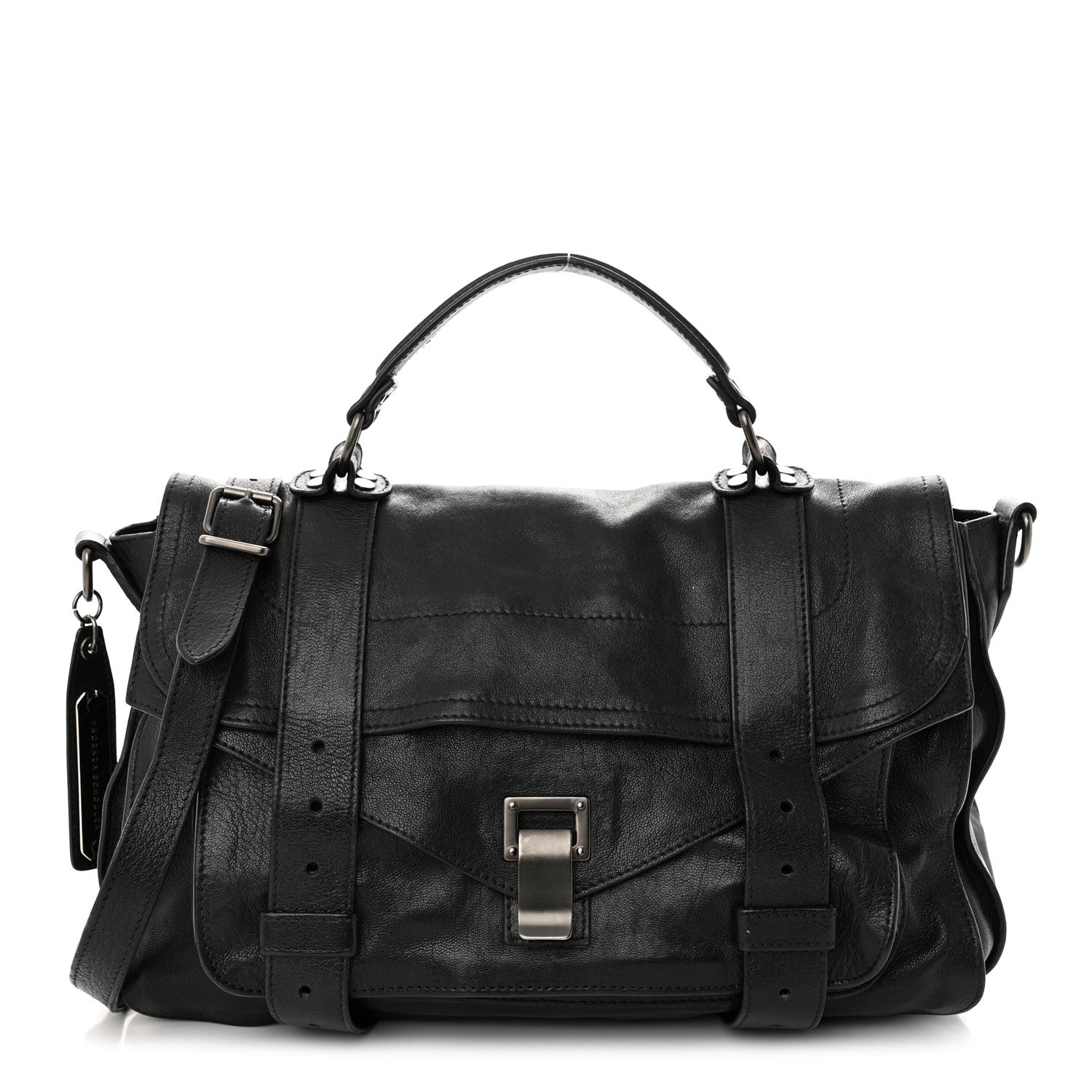 Proenza Schouler Lambskin Medium PS1 Satchel Black 1 of 11