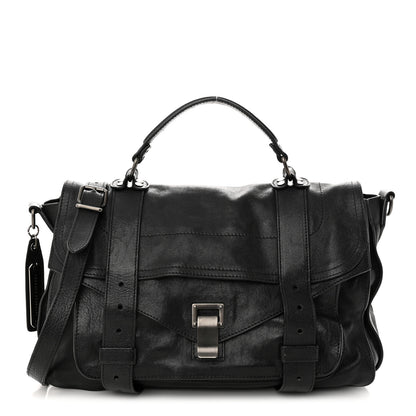 Proenza Schouler Lambskin Medium PS1 Satchel Black 1 of 11