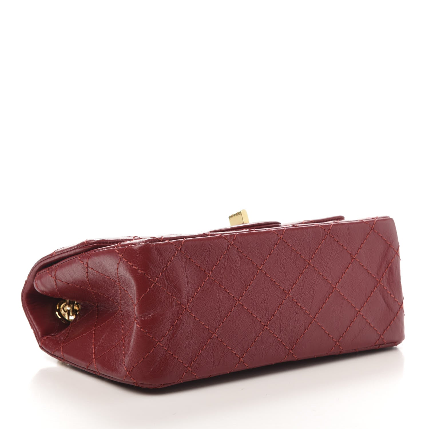 Chanel Aged Calfskin Quilted 2.55 Reissue Mini Flap Red 5 of 11