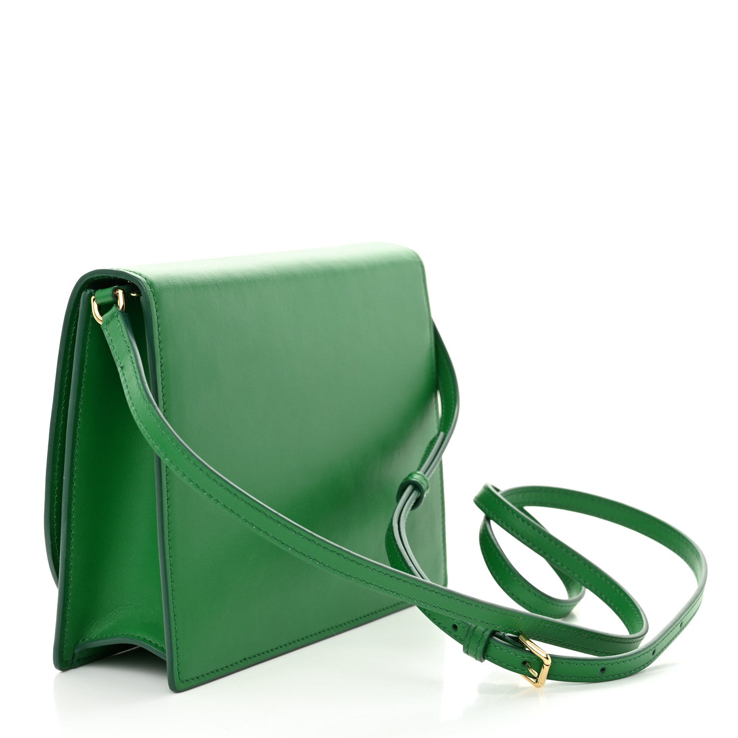 Dolce & Gabbana Calfskin DG Logo Flap Crossbody Bag Green 3 of 10