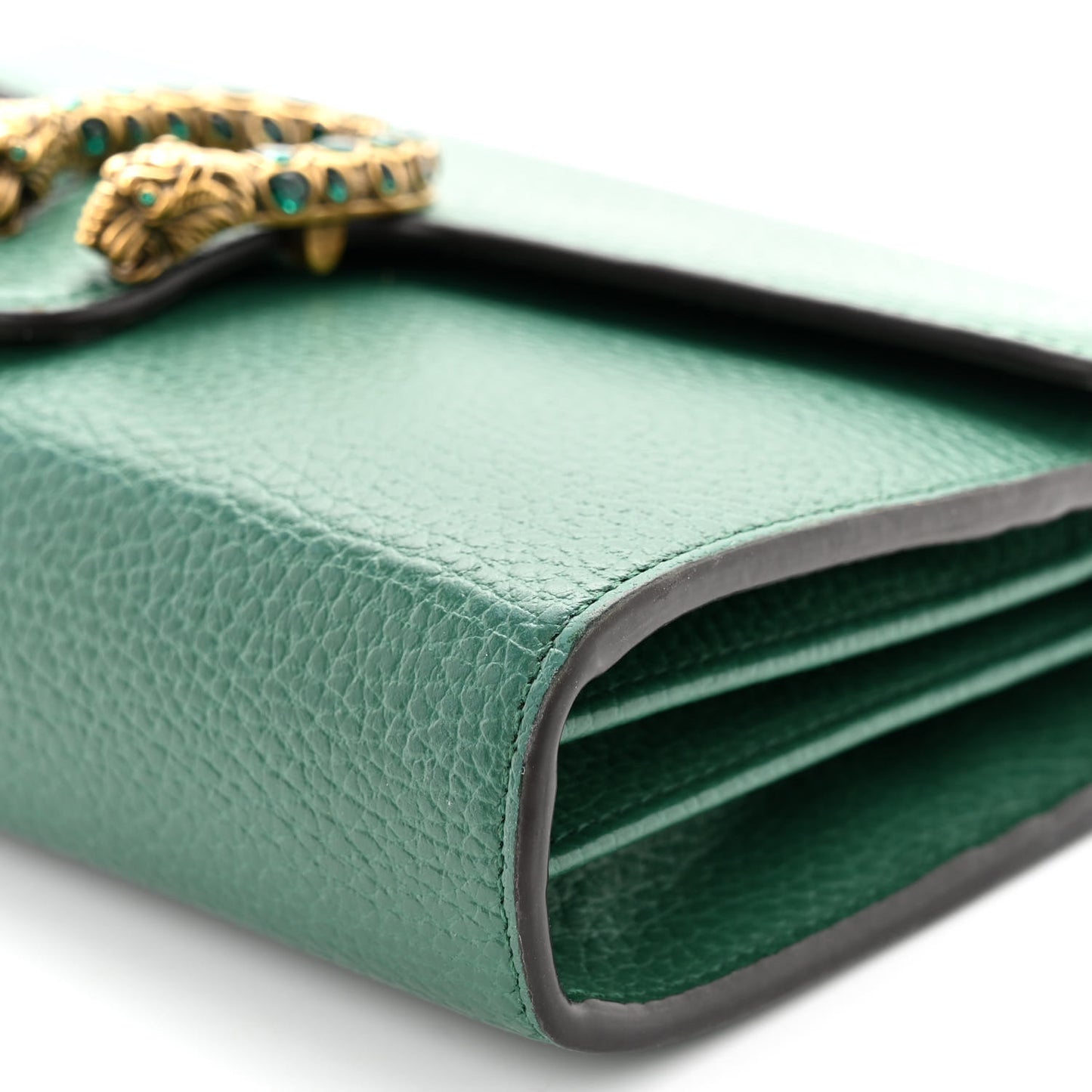 Calfskin Mini Dionysus Chain Wallet Emerald