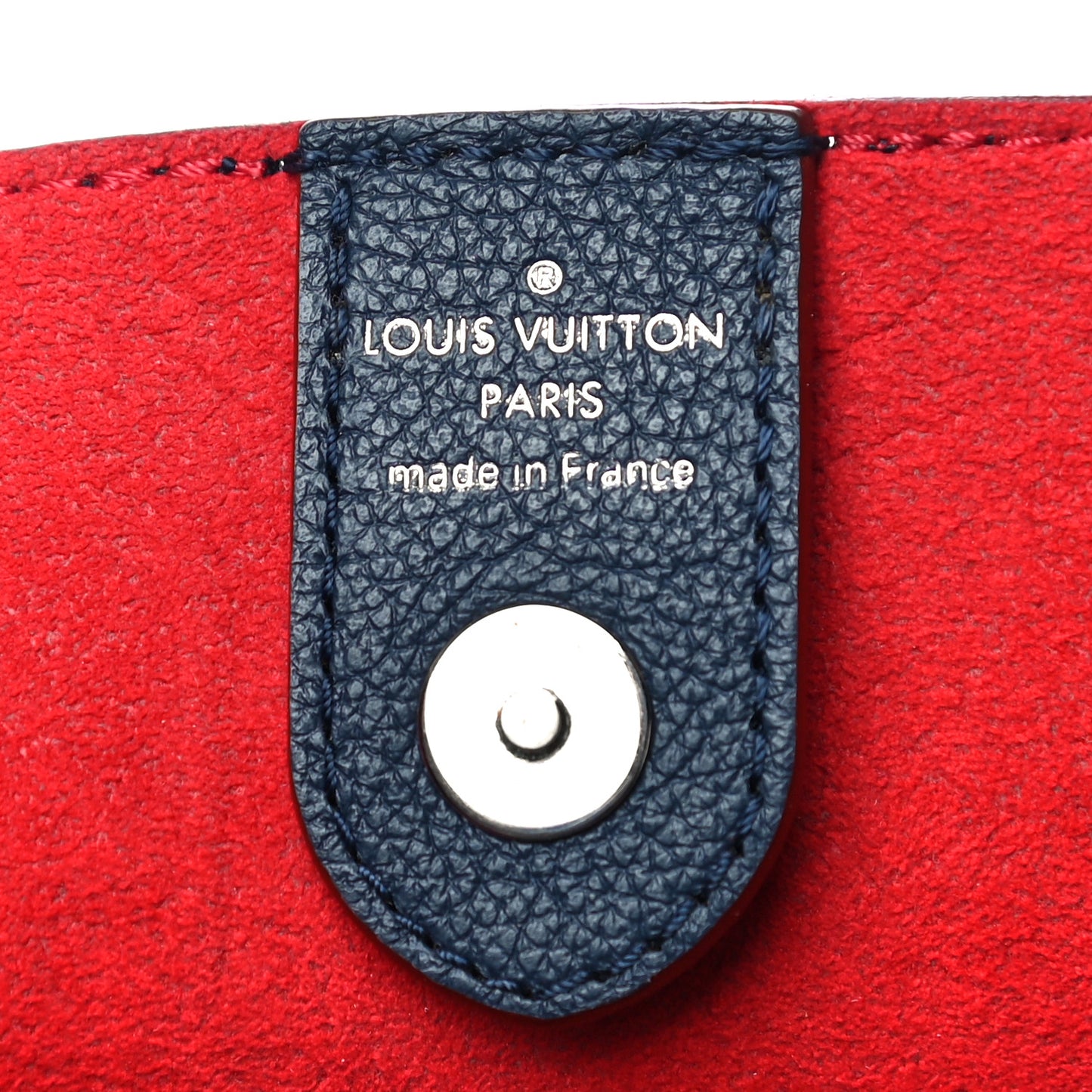 Calfskin Lockmeto Marine Rouge