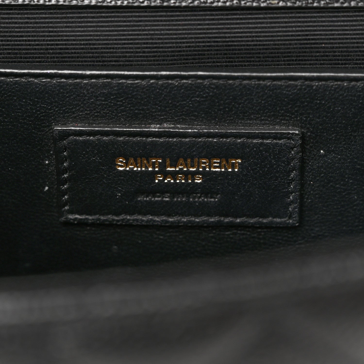 Saint Laurent Grain De Poudre Textured Mixed Matelasse Triquilt Medium Monogram Satchel Black 6 of 19