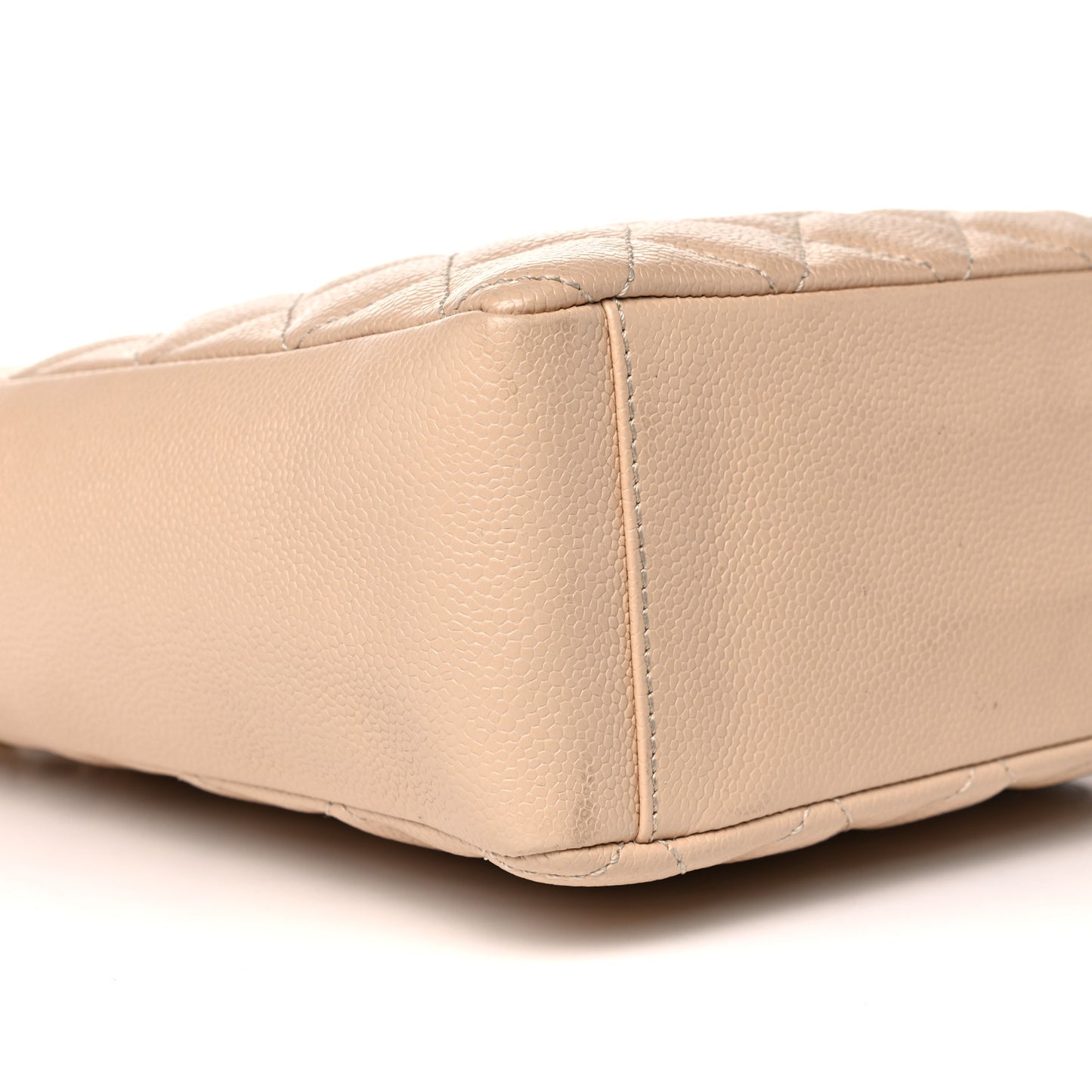 Caviar Quilted Petit Shopping Tote PST Beige Clair