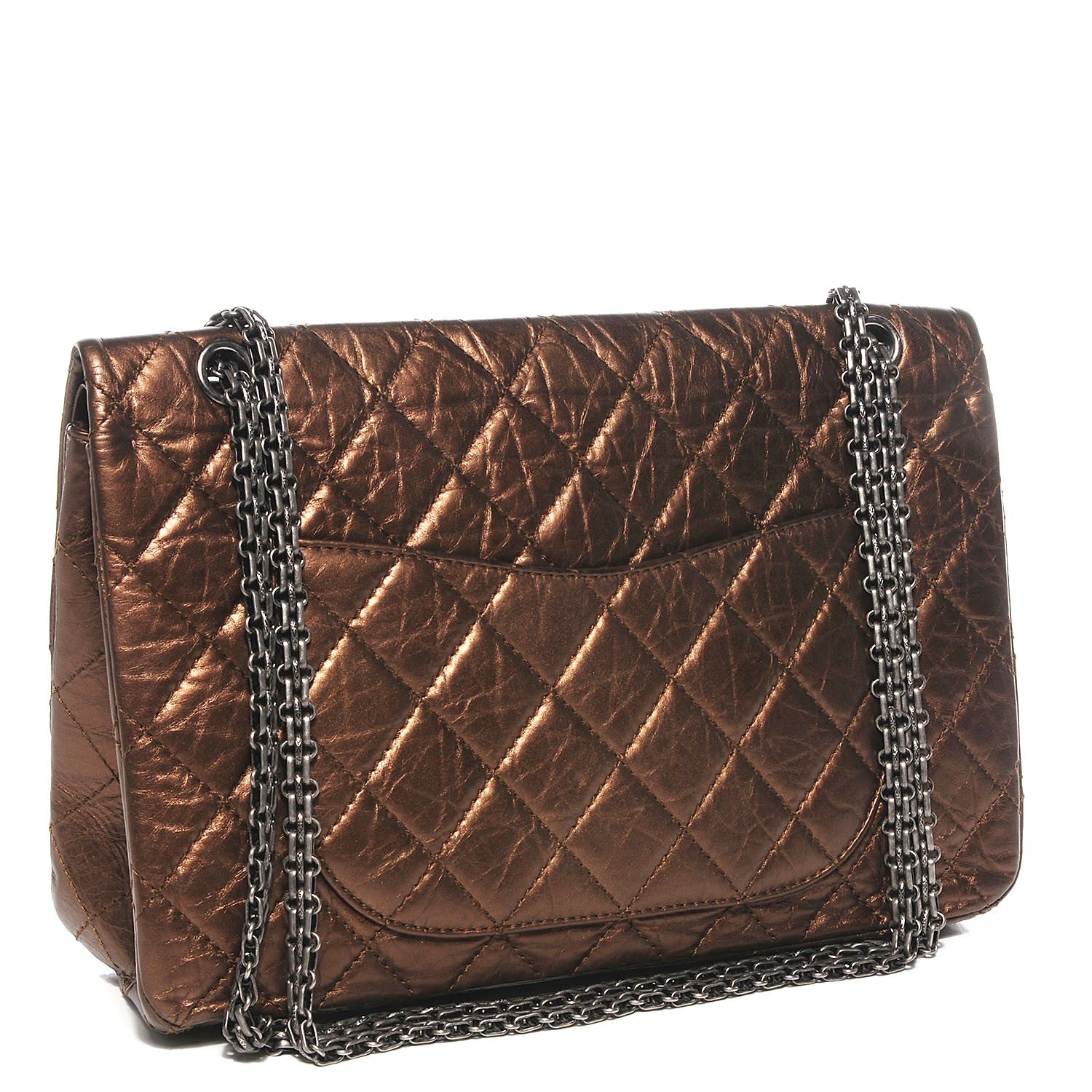 Chanel Aged Calfskin 2.55 Reissue 227 Flap Bronze 3 of 9