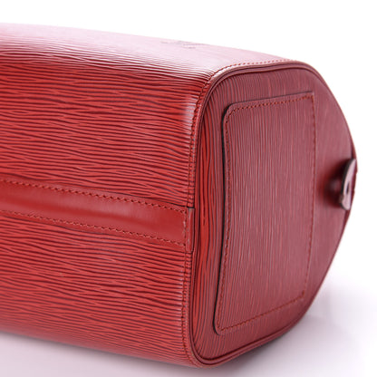 Louis Vuitton Epi Speedy 25 Castillan Red 7 of 12