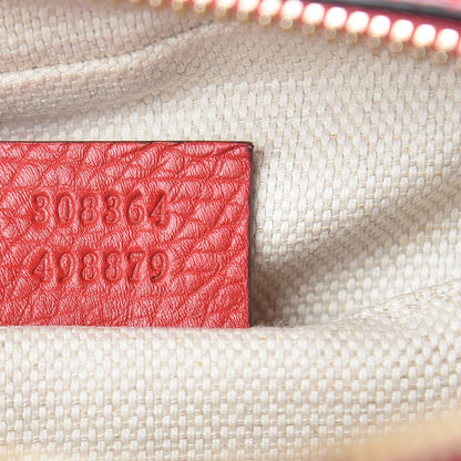 Gucci Pebbled Calfskin Small Soho Disco Bag Tabasco Red 7 of 10