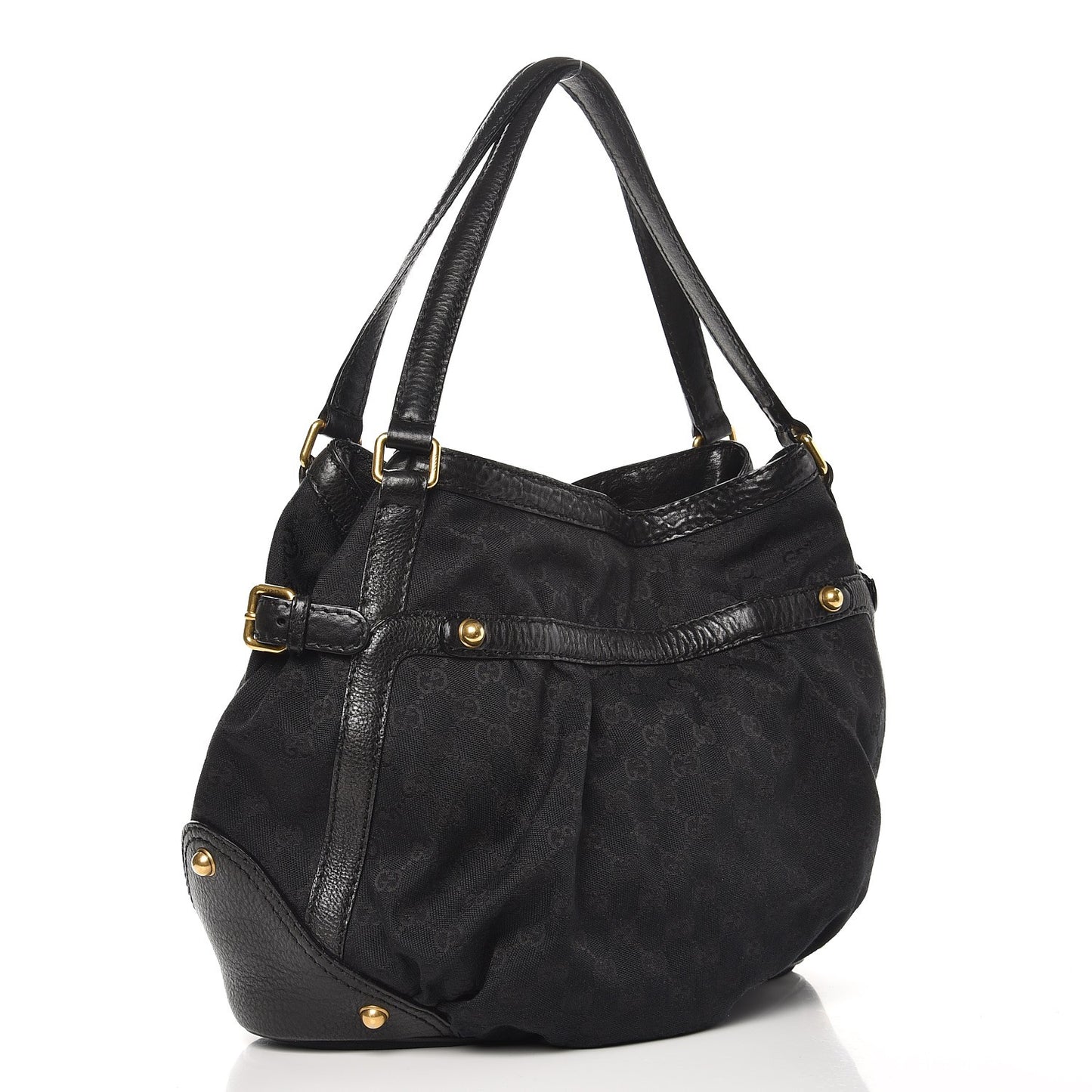 Monogram Medium Jockey Tote Black