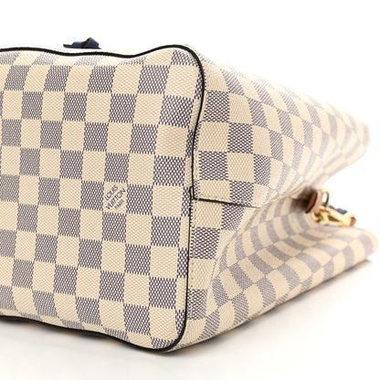 Louis Vuitton Damier Azur Braided Neonoe MM Blue 10 of 12