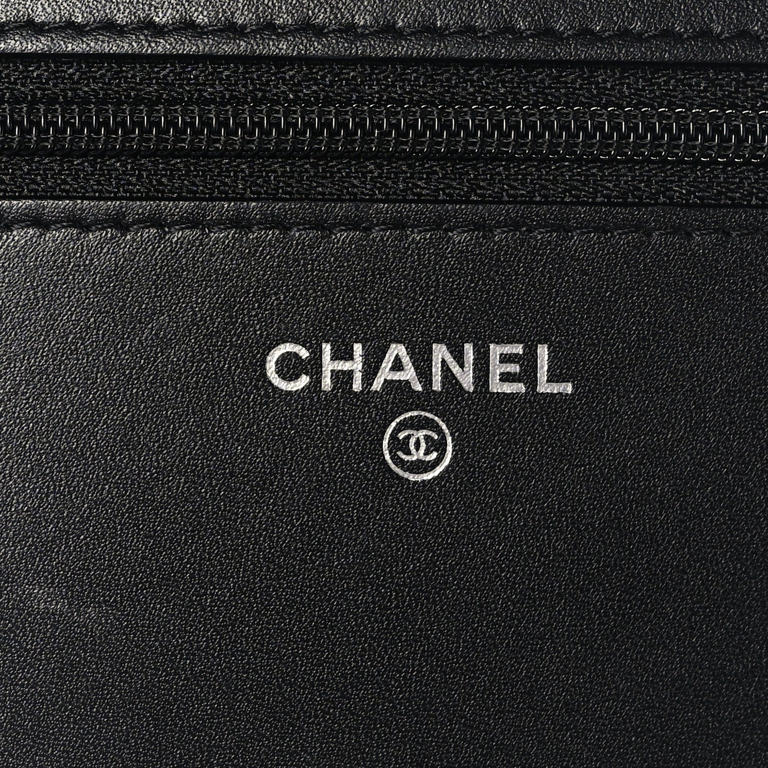 Chanel Calfskin Chain 20s Signe Wallet on Chain WOC Black 7 of 11