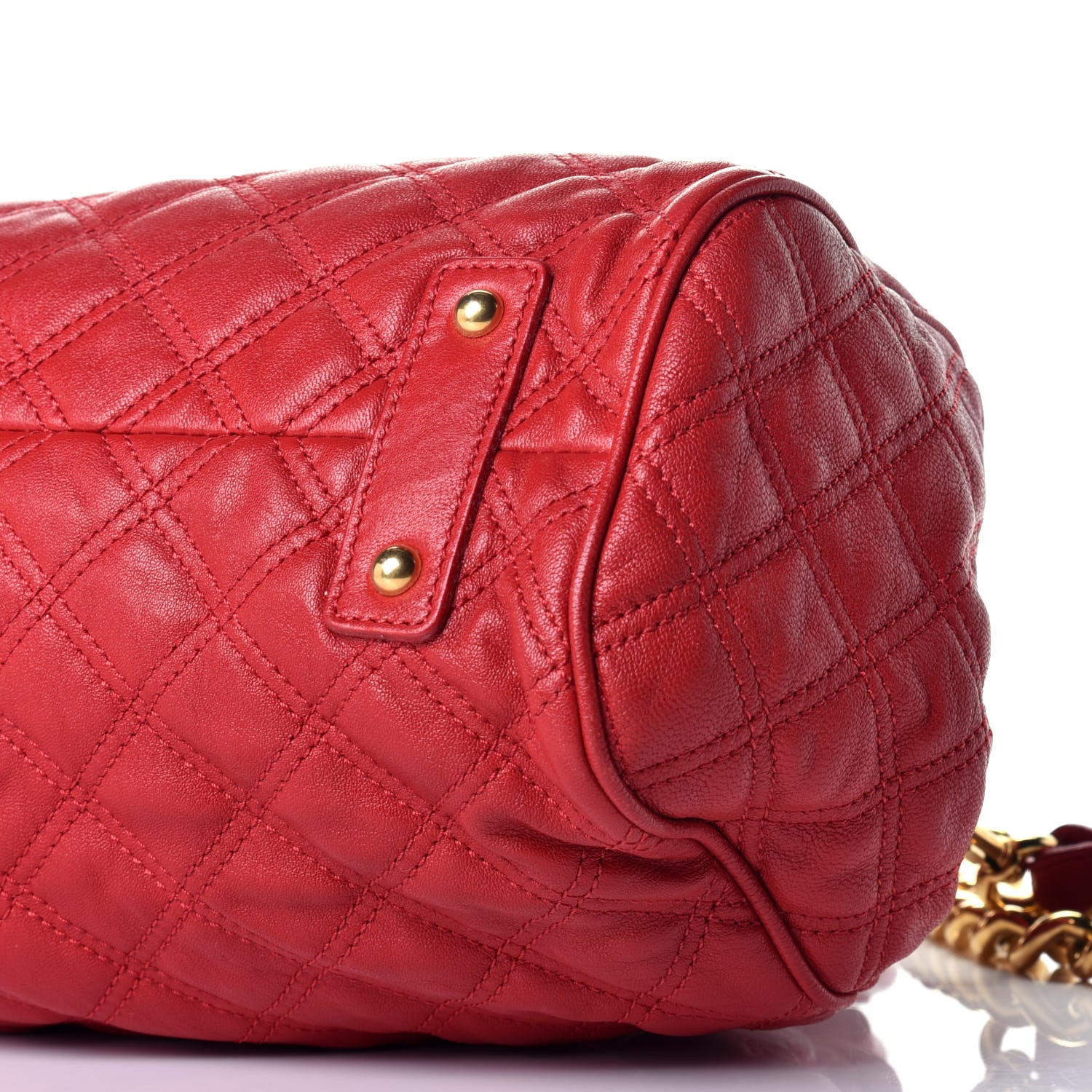 Marc Jacobs Lambskin Quilted Stam Red 9 of 9