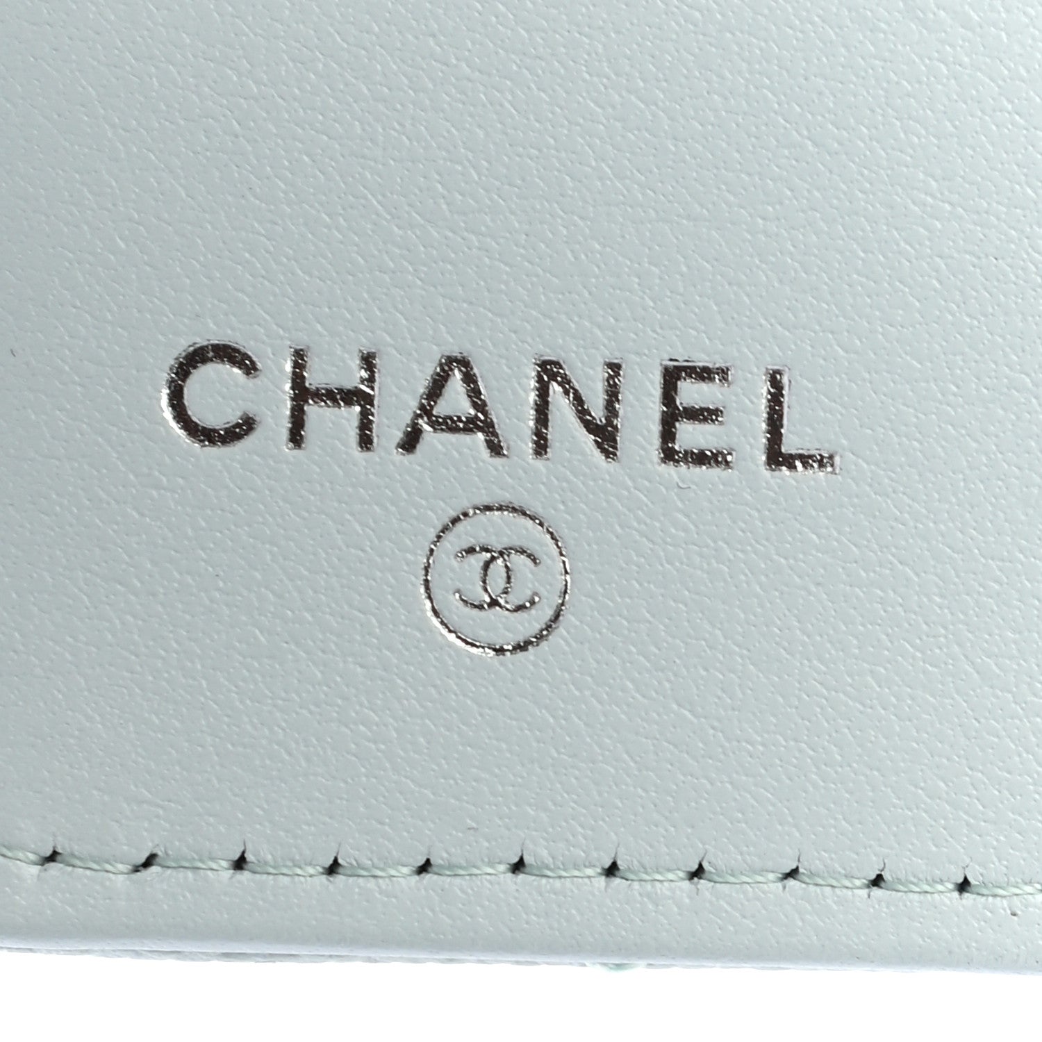 Chanel Caviar Quilted Classic 4 Key Holder Wallet Light Blue 6 of 9