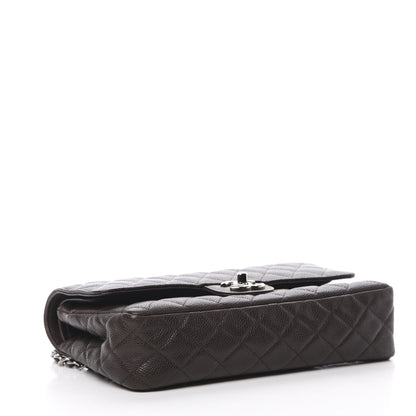 Chanel Caviar Quilted Medium Double Flap Brown 4 of 12