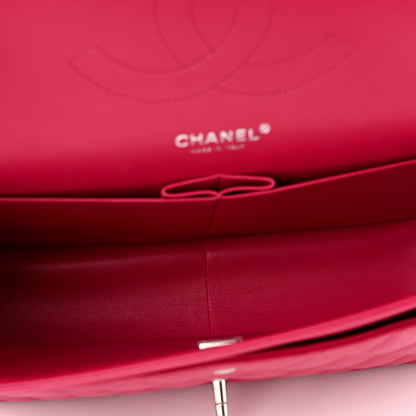 Chanel Caviar Quilted Jumbo Double Flap Dark Pink 5 of 9