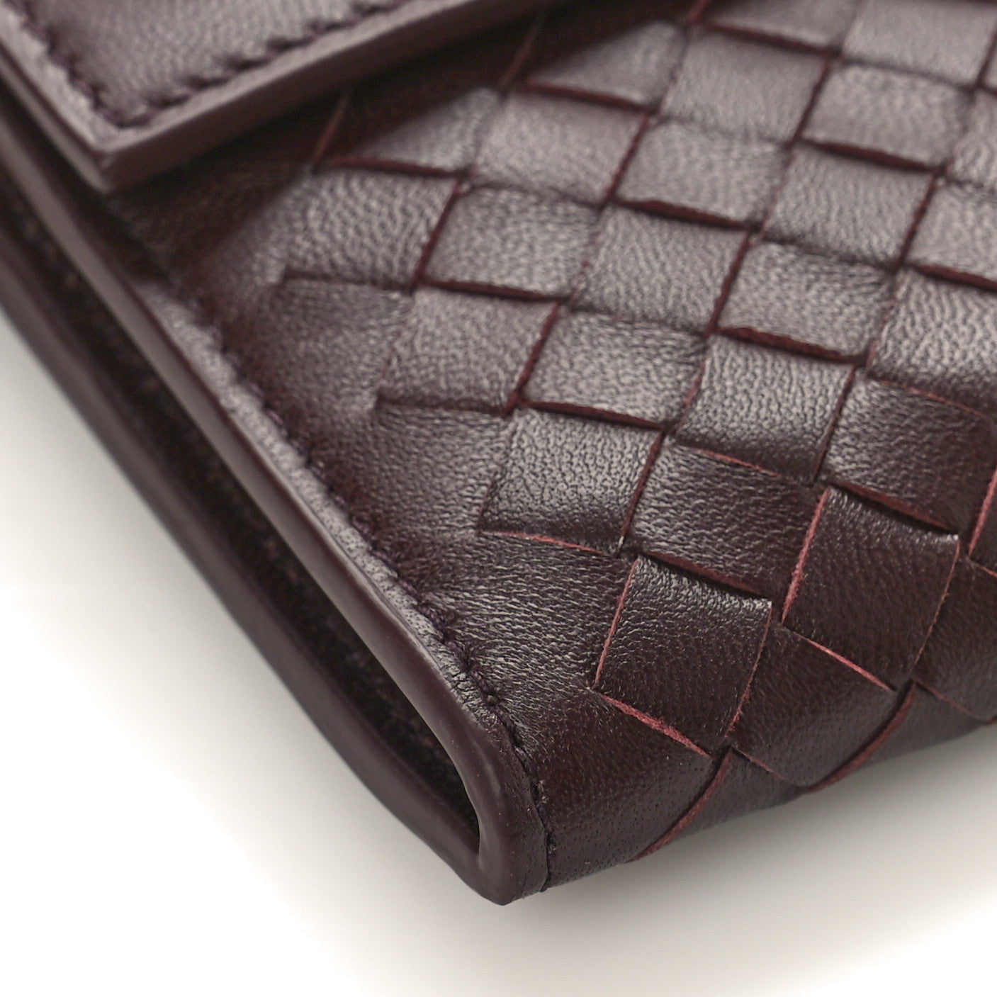 Bottega Veneta Nappa Intrecciato Continental Flap Wallet Bordeaux 7 of 8