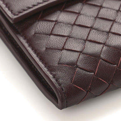 Bottega Veneta Nappa Intrecciato Continental Flap Wallet Bordeaux 7 of 8