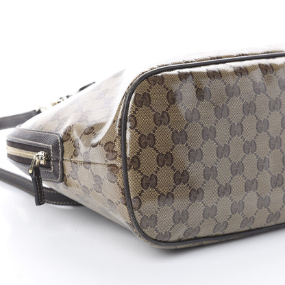 Gucci Crystal Monogram Medium Dome Bag Dark Brown 5 of 8