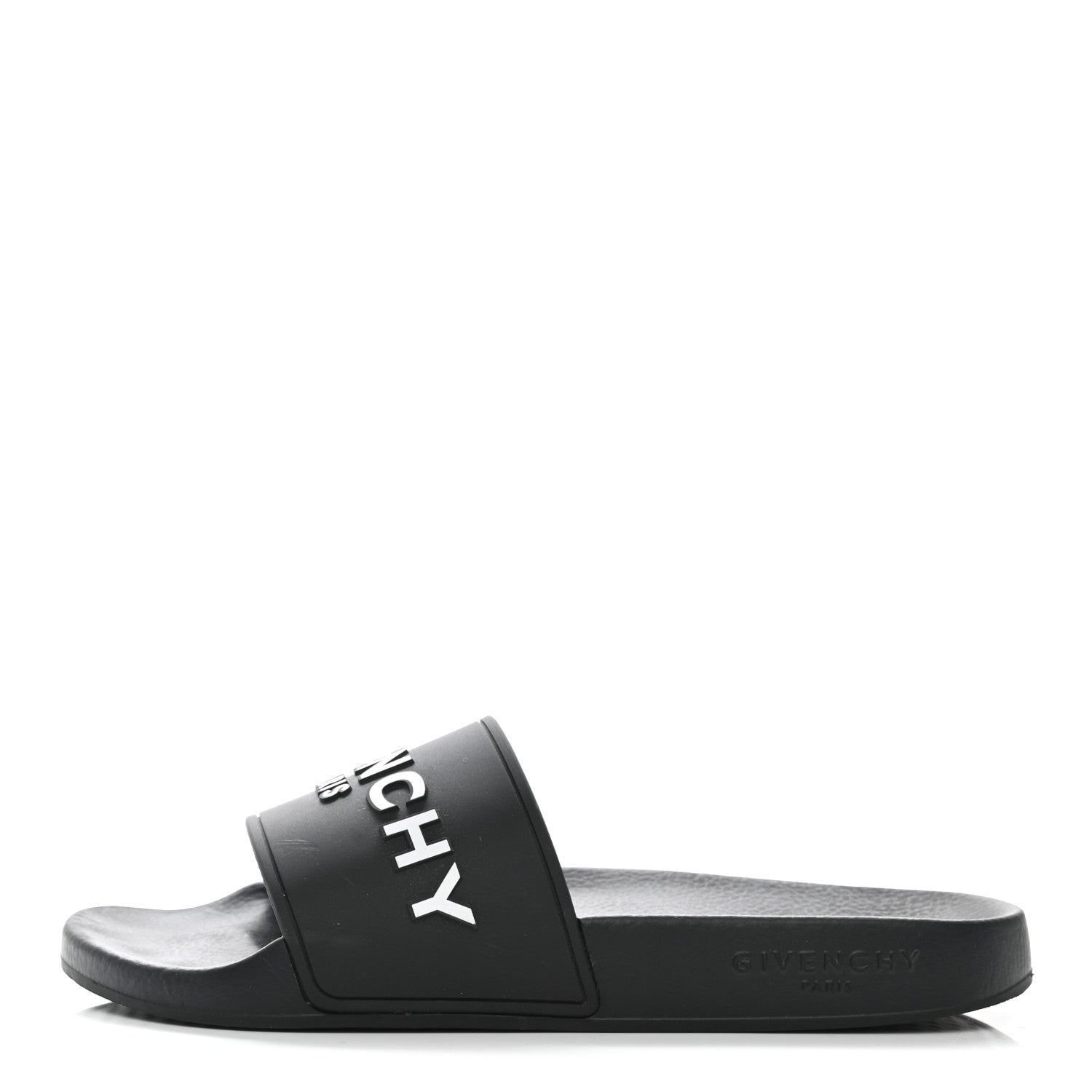 Givenchy Rubber Logo Pool Slide Sandals 38 Black 1 of 13