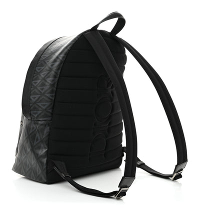 Christian Dior Coated Canvas CD Diamond Rider Zipped Backpack Black 3 of 12