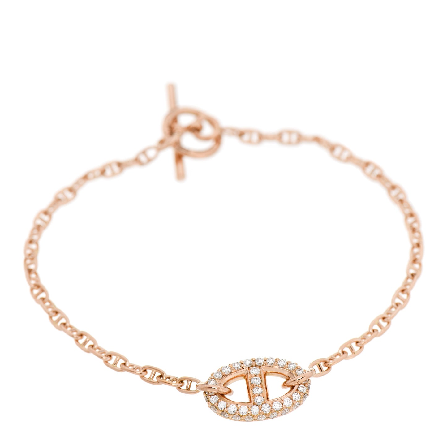 18K Rose Gold Diamond PM Farandole Bracelet SH