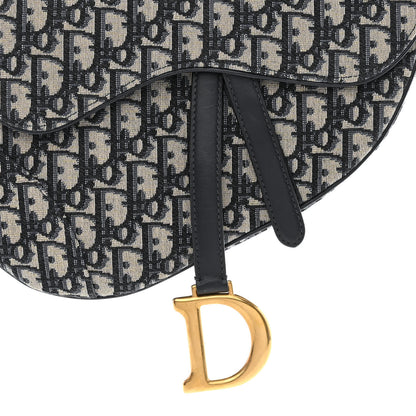 Christian Dior Oblique Saddle Bag Blue 8 of 10