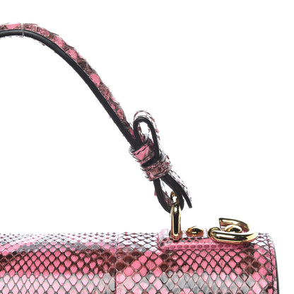 Dolce & Gabbana Python Lucia Top Handle Bag Raspberry 13 of 13
