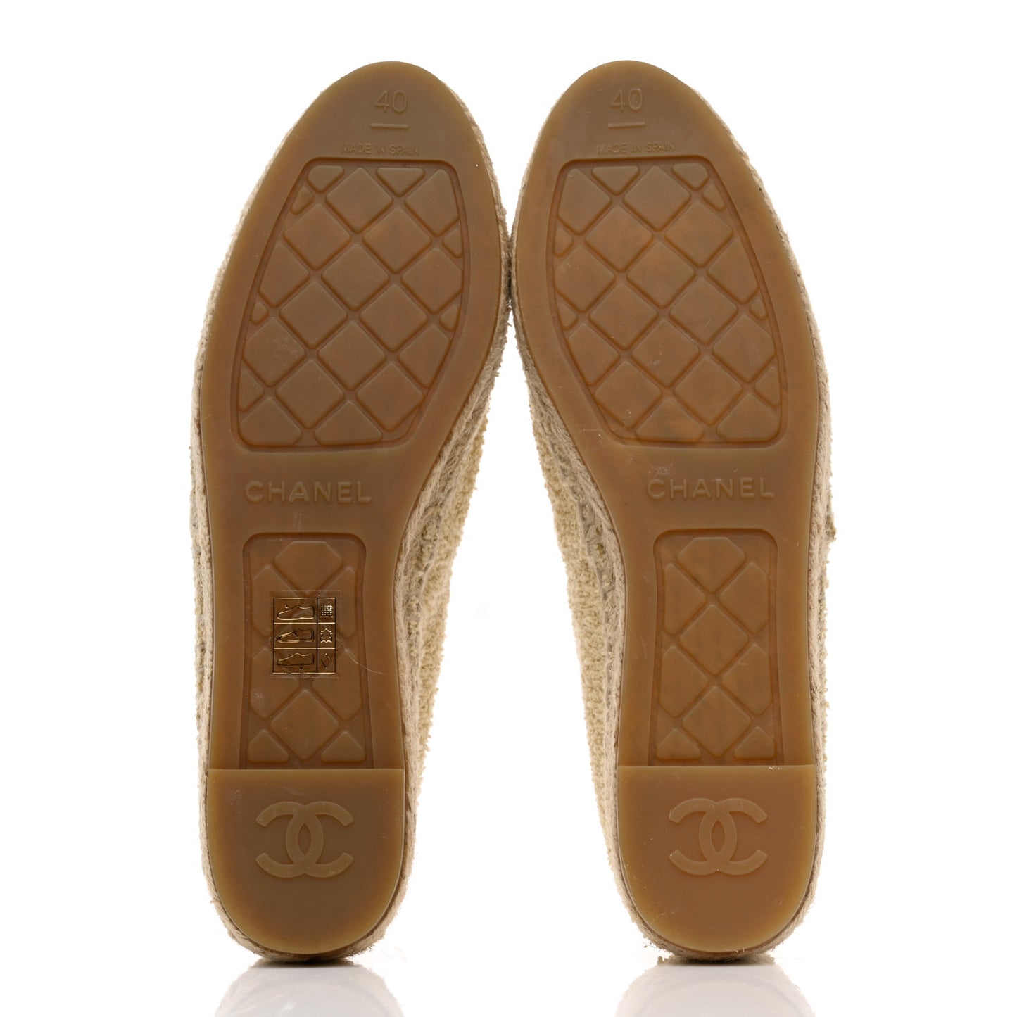 Fabric CC Espadrilles 40 Ecru Light Beige