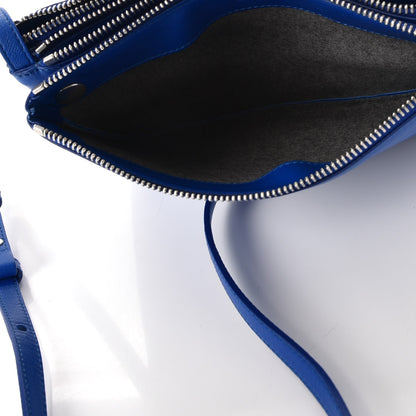 Celine Lambskin Small Trio Crossbody Bag Electric Blue 5 of 9