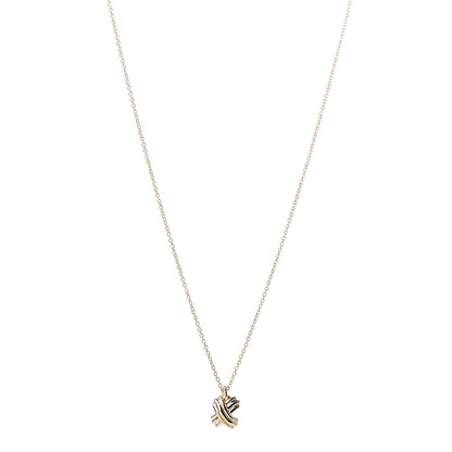 Tiffany 18K Yellow Gold Mini Signature X Pendant Necklace 1 of 7