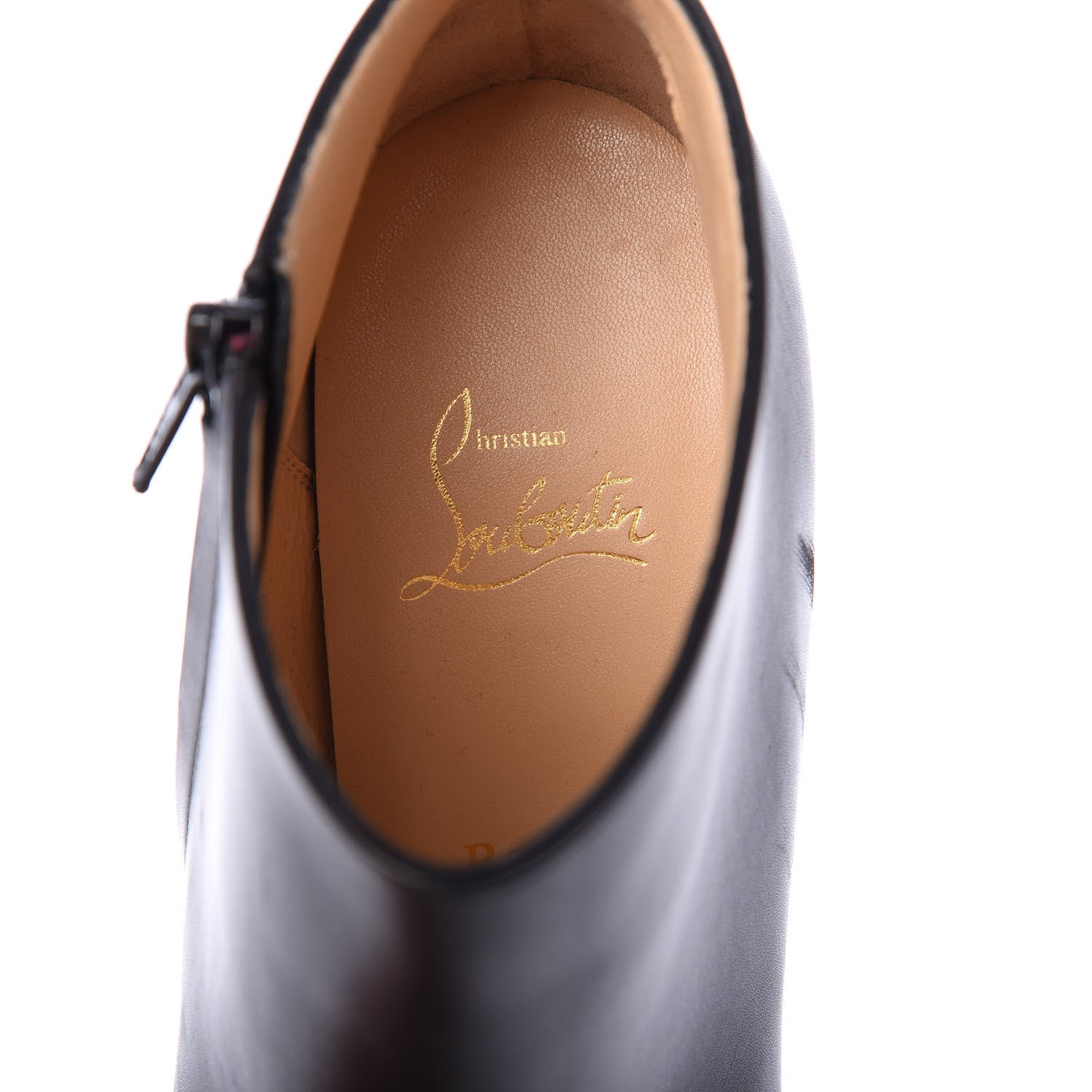 Christian Louboutin Calfskin Belle 100 Ankle Boots 39.5 Black 5 of 7