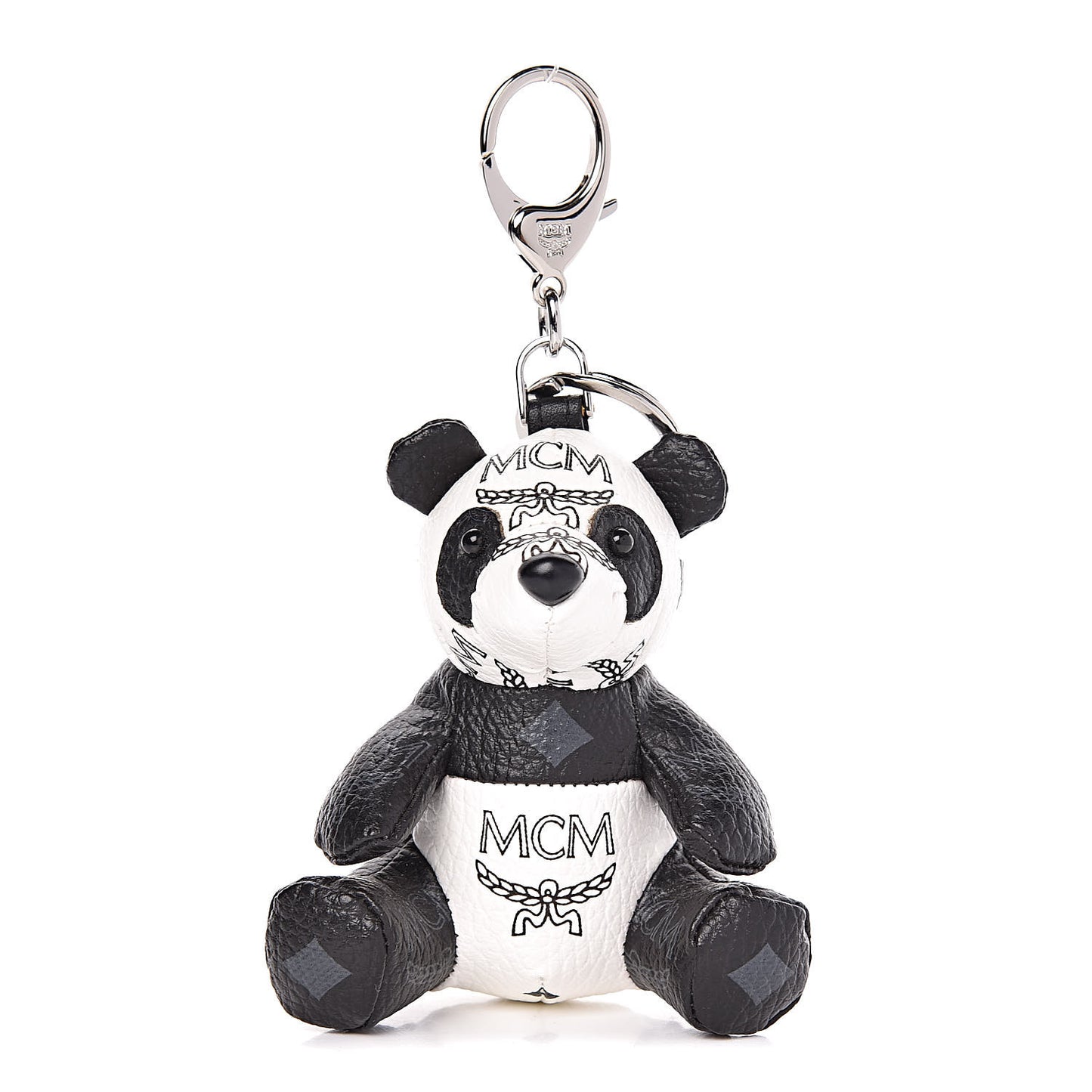 Visetos Panda Animal Key Ring Bag Charm Black White