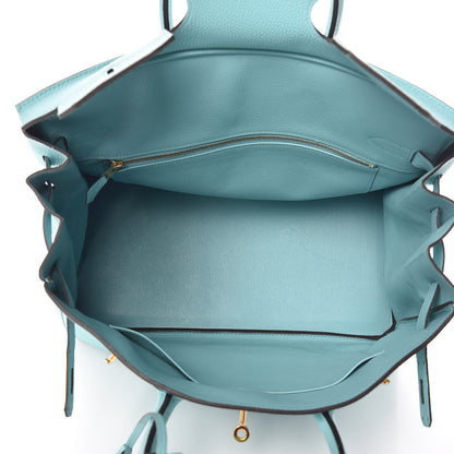 Hermes Togo Birkin 35 Bleu Atoll 5 of 48