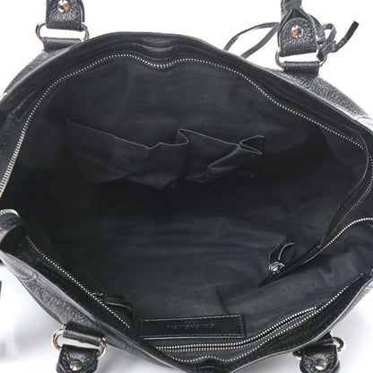 Balenciaga Chevre Silver Metallic Edge Hardware City Black 5 of 9