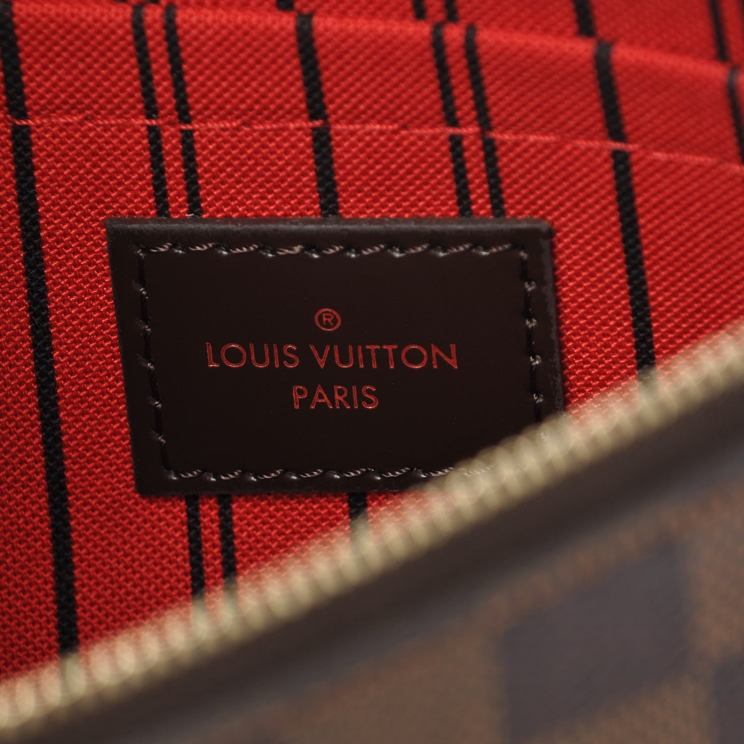 Louis Vuitton Damier Ebene Neverfull MM GM Pochette 6 of 8