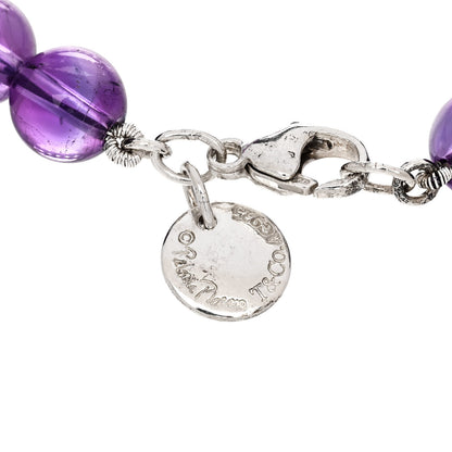 Tiffany Sterling Silver Amethyst Paloma Picasso Bead Bracelet 3 of 4
