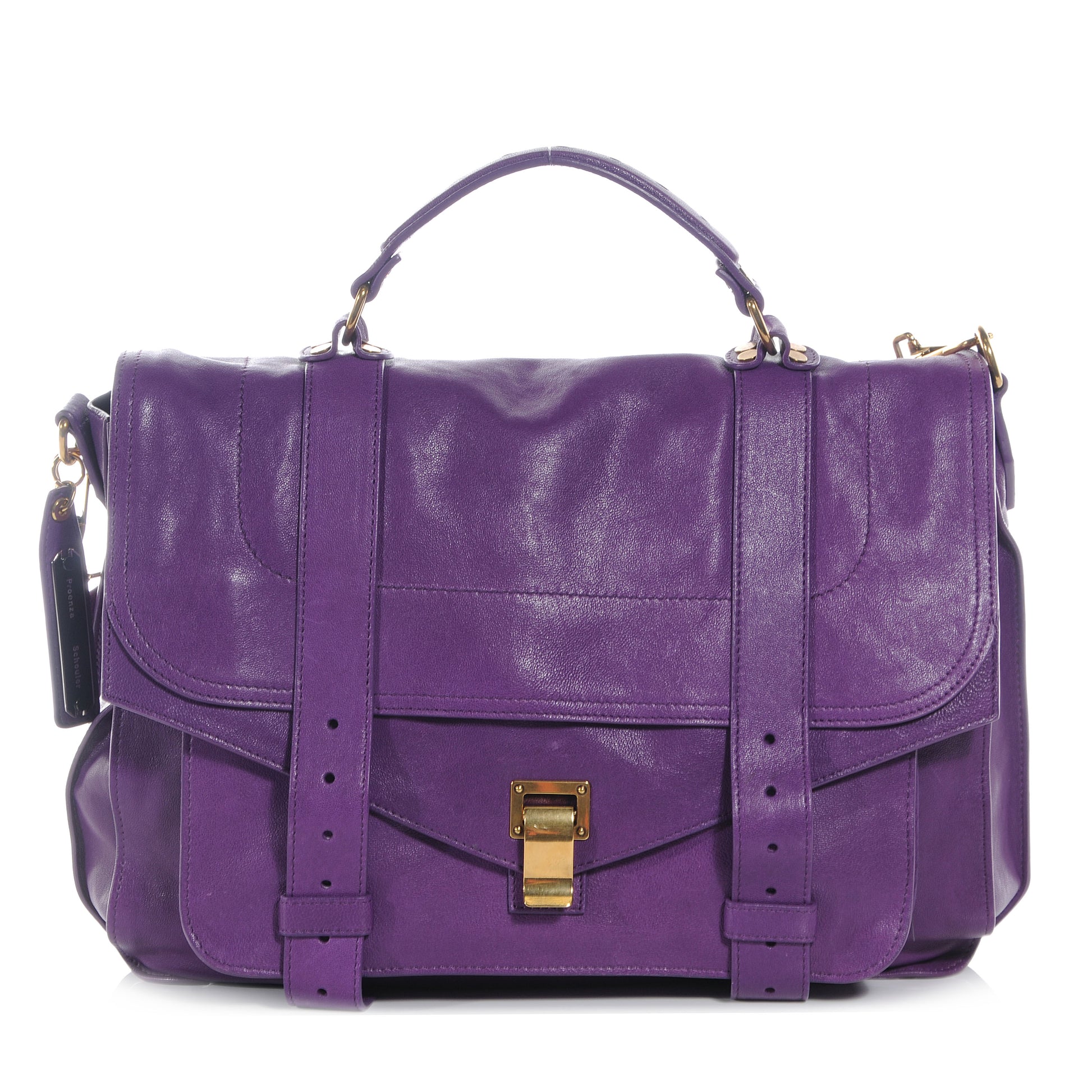 Proenza Schouler Lambskin PS1 Large Satchel Veruca Salt 1 of 8