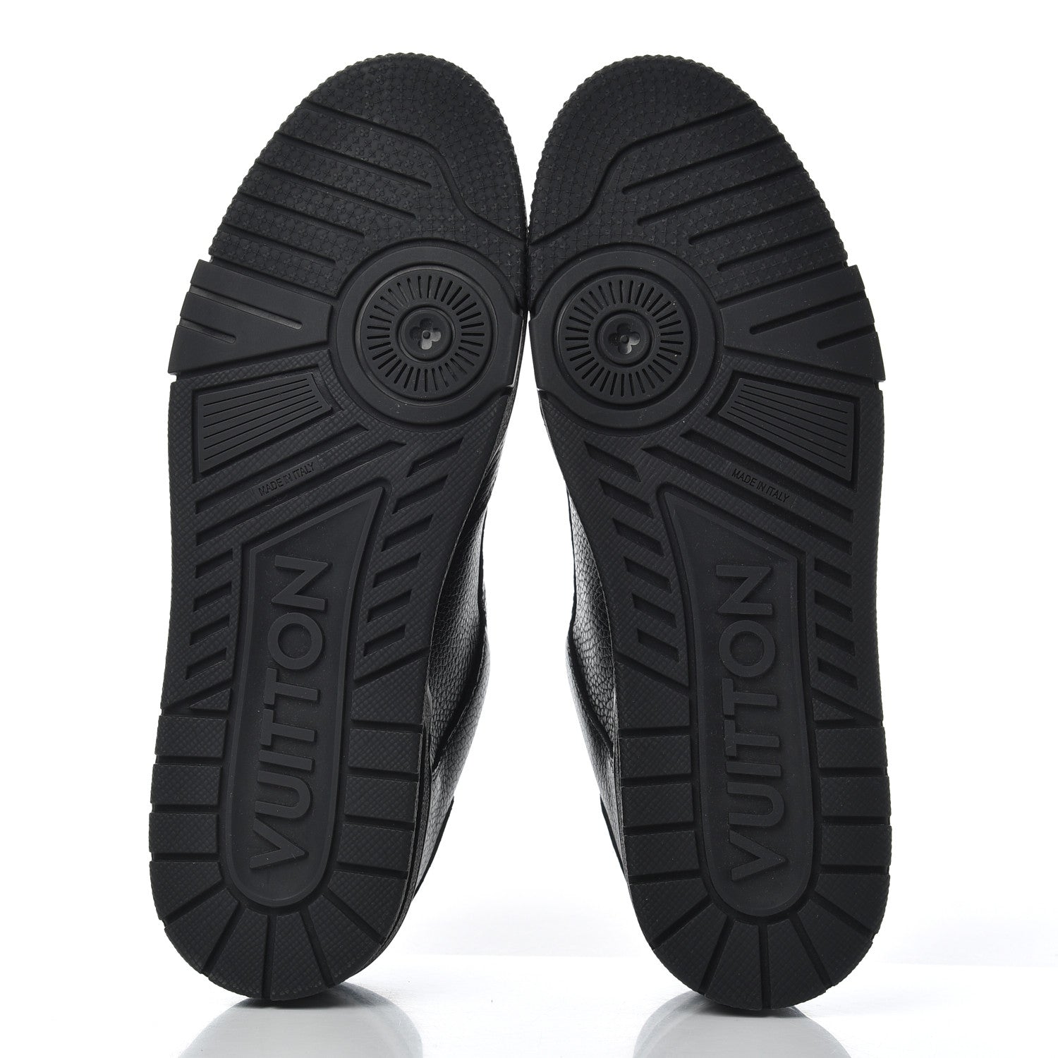 Louis Vuitton Calfskin Mens LV Trainer Sneakers 8 Black 5 of 7