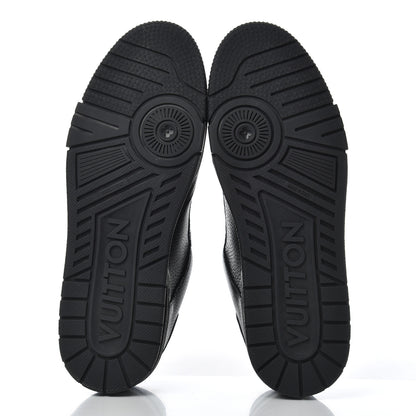 Louis Vuitton Calfskin Mens LV Trainer Sneakers 8 Black 5 of 7