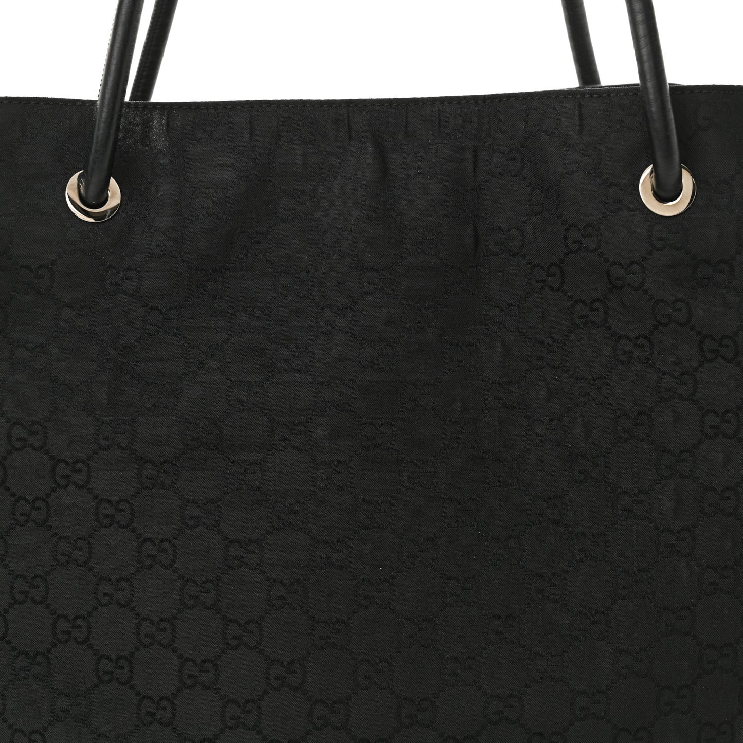 Canvas Monogram Gifford Shopping Tote Black