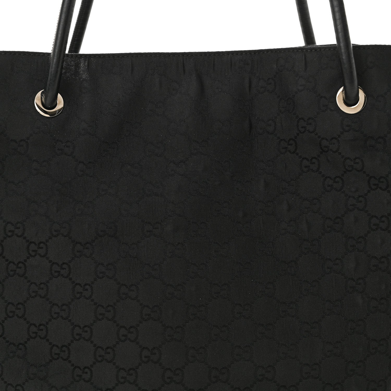 Gucci Canvas Monogram Gifford Shopping Tote Black 8 of 17