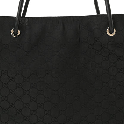 Gucci Canvas Monogram Gifford Shopping Tote Black 8 of 17