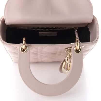 Christian Dior Lambskin Cannage Small Lucky Badges My Lady Dior Pink 5 of 14