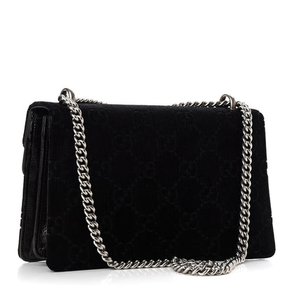 Gucci Velvet GG Monogram Small Dionysus Shoulder Bag Black 3 of 9
