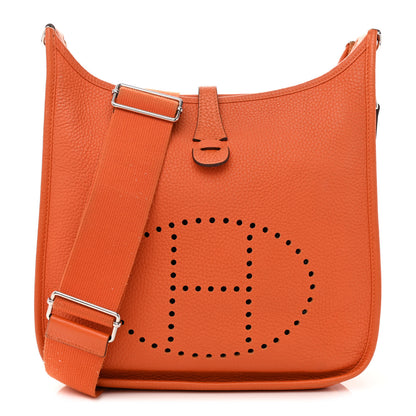 Hermes Taurillon Clemence Evelyne III PM Orange 1 of 14