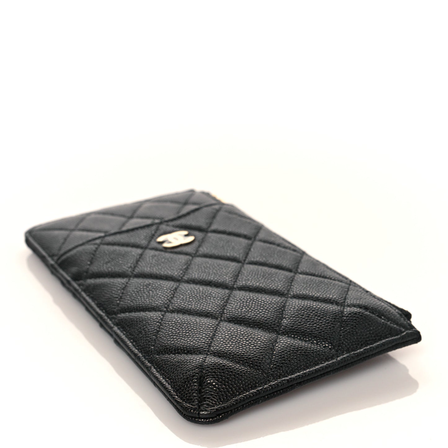 Caviar Quilted Classic iPhone Pouch Black