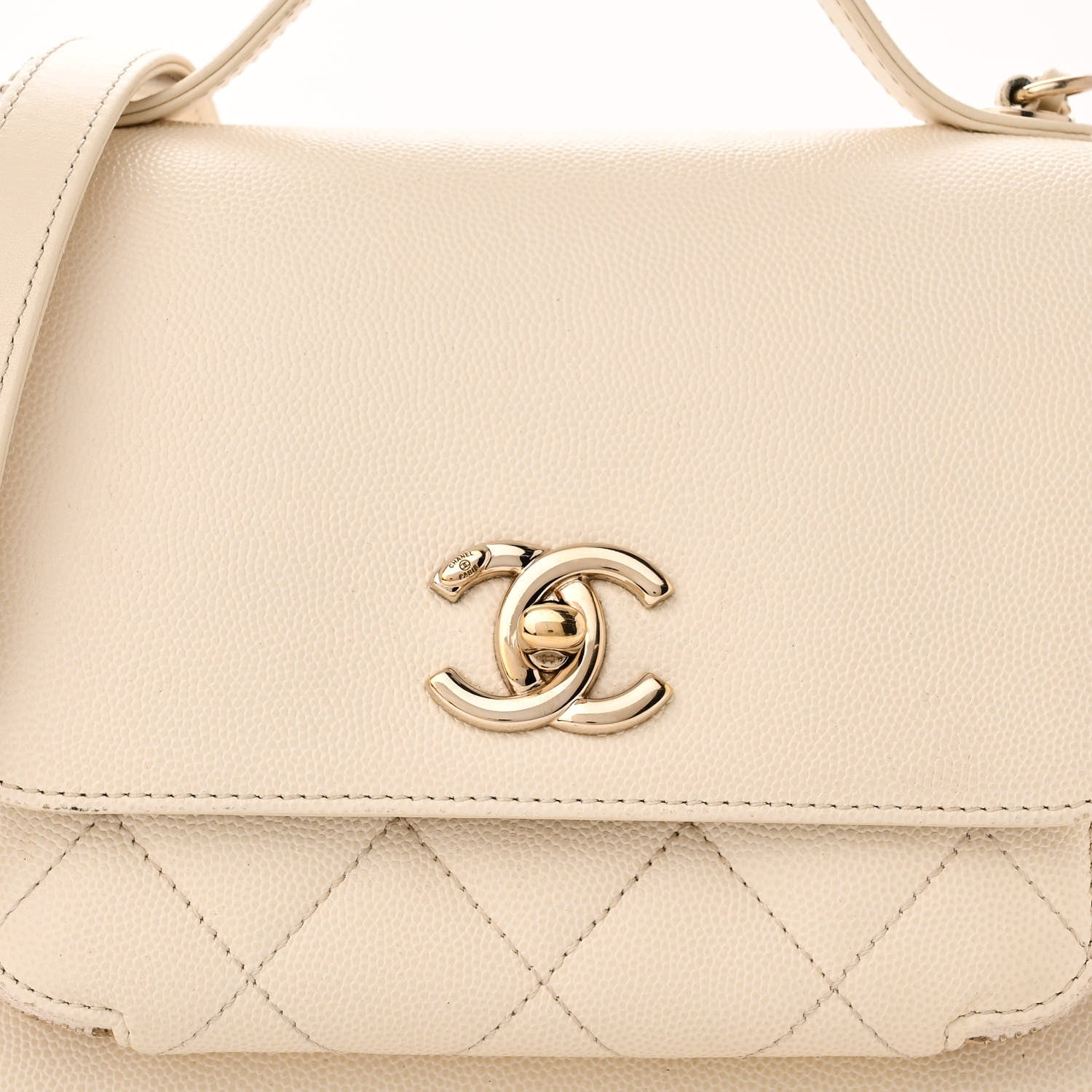 Chanel Caviar Quilted Small Business Affinity Flap White 8 of 12