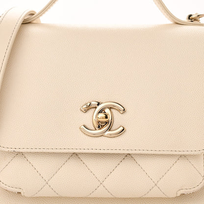 Chanel Caviar Quilted Small Business Affinity Flap White 8 of 12