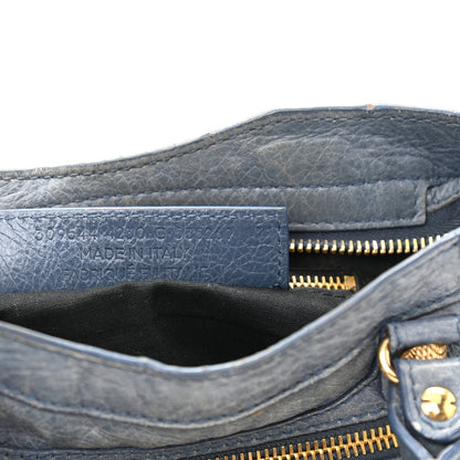 Balenciaga Agneau Giant 12 Gold Hardware Mini City Bleu Persan 7 of 17